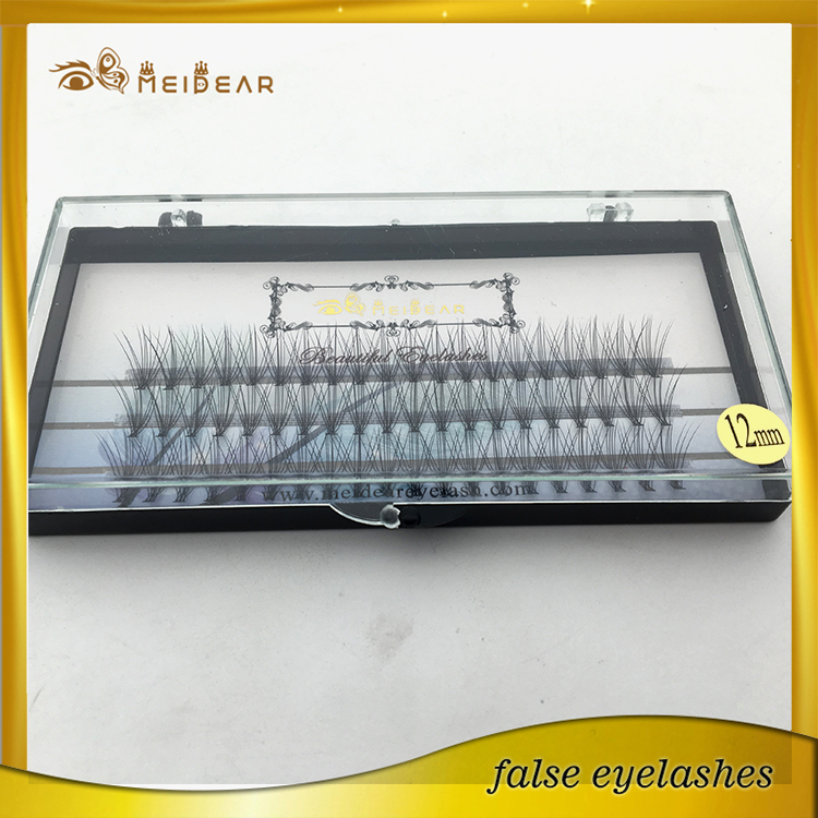 Hot selling private label silk pre-fanned volume with custom boxes